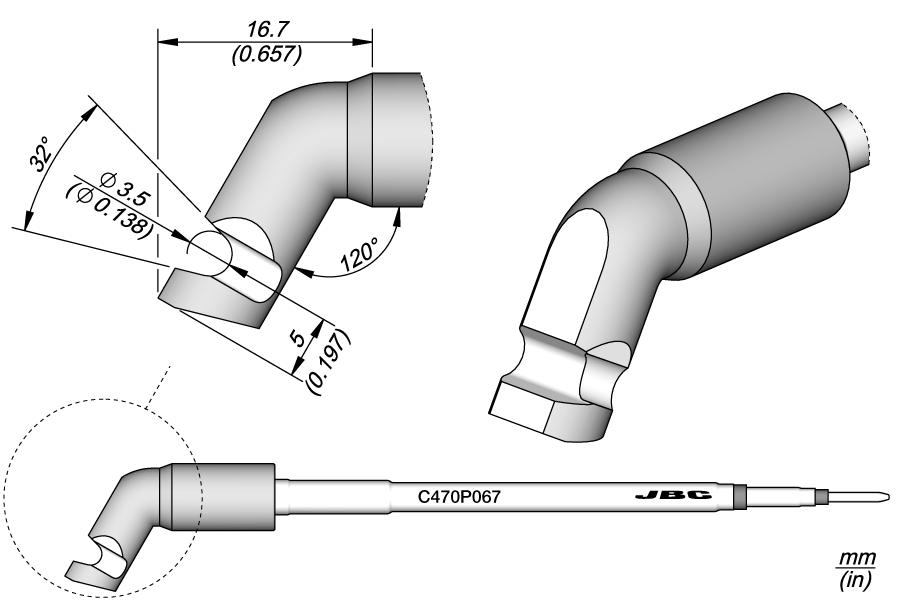 C470P067 - Cable Connector Cartridge Ø 3.5